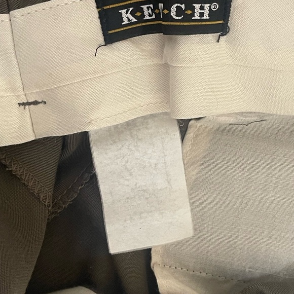 Green Dress Pants with Tailored Fit and Classic Crease - Picture 4 of 4